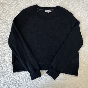 Banana Republic Mohair Wool Blend Sweater Shirt Women's XL Classic Black Capsule